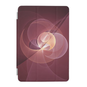 Abstract Elegant Modern Wine Red Fractal Art iPad Mini Cover