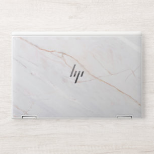 Abstract Elegant Ombre white Marble HP Laptop Skin