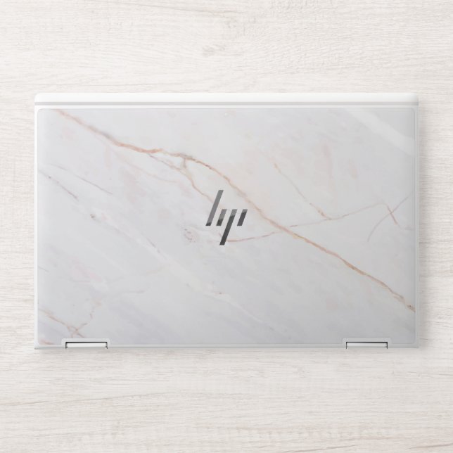    Abstract Elegant  Ombre white Marble  HP Laptop Skin (Front)
