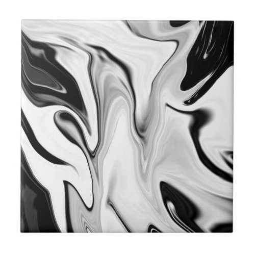 Abstract elegant retro colors digital fluid  ceramic tile