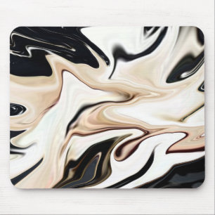 Abstract elegant retro colors digital fluid mouse pad