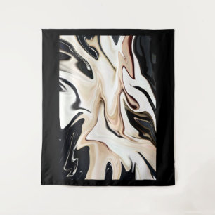 Abstract elegant retro colors digital fluid tapestry