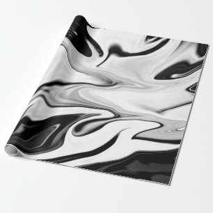 Abstract elegant retro colors digital fluid wrapping paper