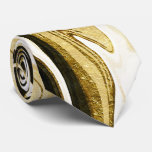 Abstract elegant retro digital fluid liquid marble neck tie