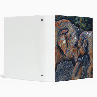 Abstract Elephant 3 Ring Binder