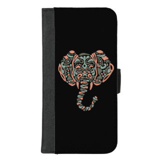 Abstract Elephant iPhone 8 Plus/7 Plus Wallet Case