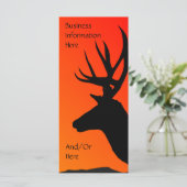 Abstract Elk Head Bookmark Rack Card (Standing Front)