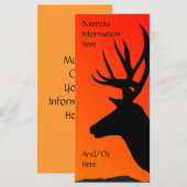 Abstract Elk Head Bookmark Rack Card (Front/Back)