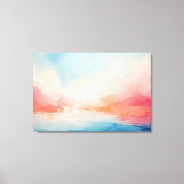 Abstract Emotional Landscape Canvas Print (Front)