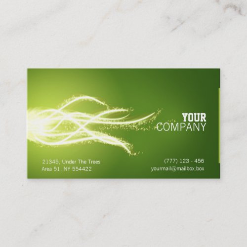 Abstract energy burst business card