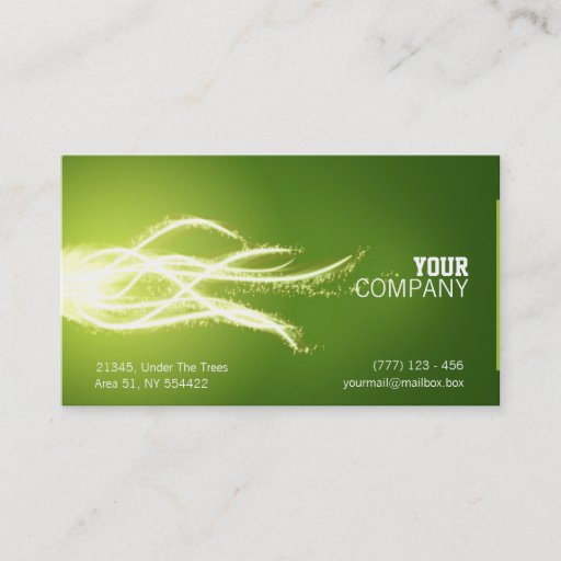 Customizable Abstract energy burst business card