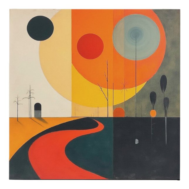 Abstract Energy — Digital Art Faux Canvas Print (Front)