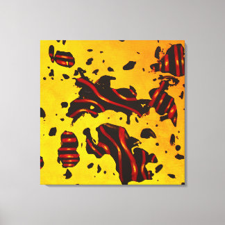 Abstract Energy Vector Canvas Print