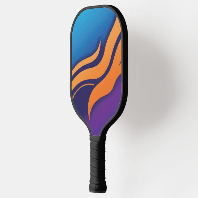 Abstract Energy Wave Pickleball Paddle (Left)