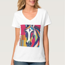 Abstract Equestrian Horse Mustang Pony Bronco Colt
