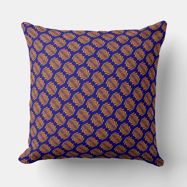 Abstract Ethnic African Pattern Throw Pillow (Front)