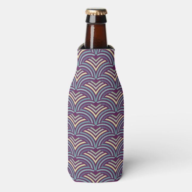 Abstract ethnic background 2 bottle cooler (Bottle Front)
