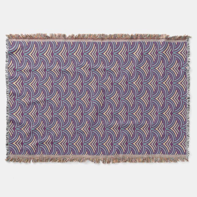 Abstract ethnic background 2 throw blanket (Front)