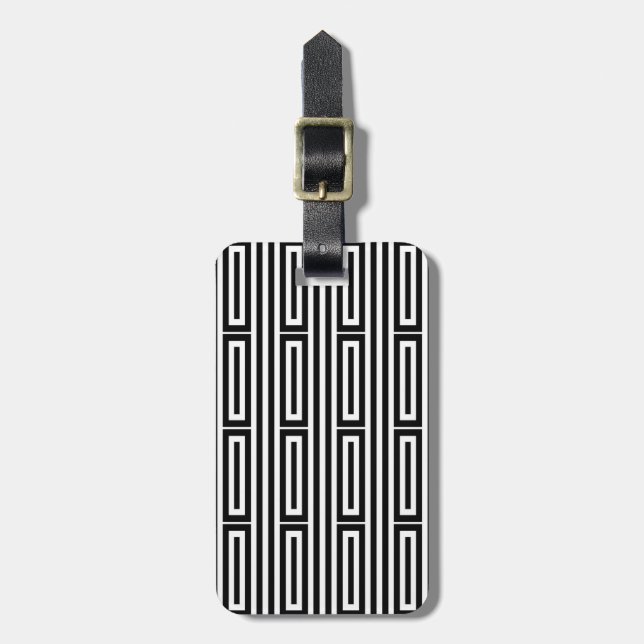 Abstract ethnic background luggage tag (Front Vertical)