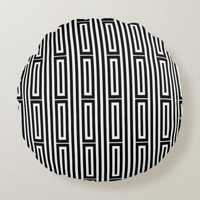 Abstract ethnic background round pillow (Front)