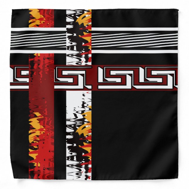 Abstract , ethnic, creative bandana (Front)