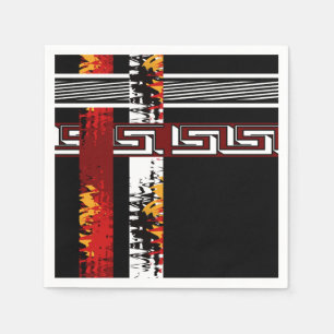 Abstract , ethnic, creative napkins