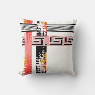 Abstract , ethnic, creative throw pillow