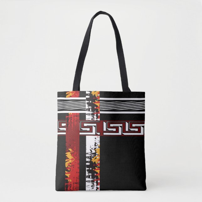 Abstract , ethnic, creative tote bag (Front)
