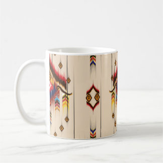 Abstract ethnic geometric pattern, Ikat geometric Coffee Mug