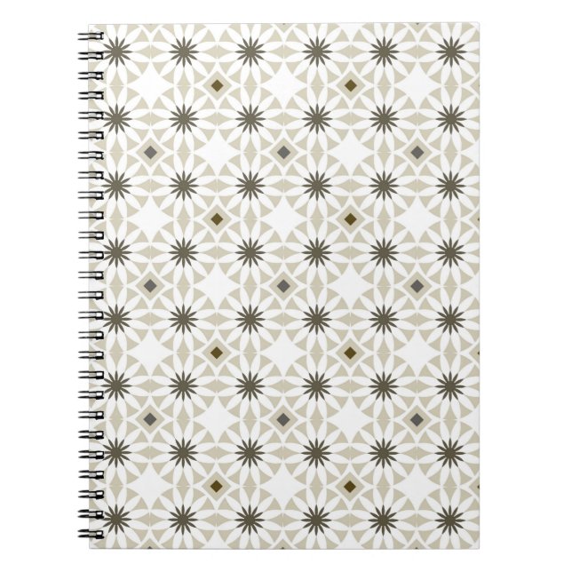Abstract ethnic geometric patterns design backgrou notebook (Front)