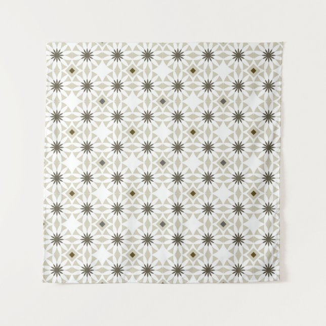 Abstract ethnic geometric patterns design backgrou tapestry (Front)