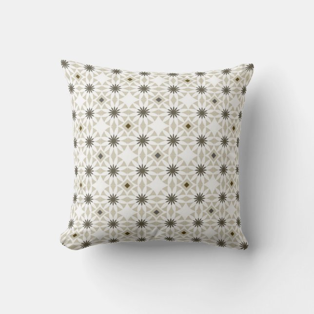 Abstract ethnic geometric patterns design backgrou throw pillow (Front)
