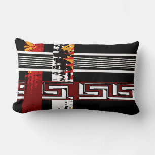 Abstract , ethnic lumbar pillow