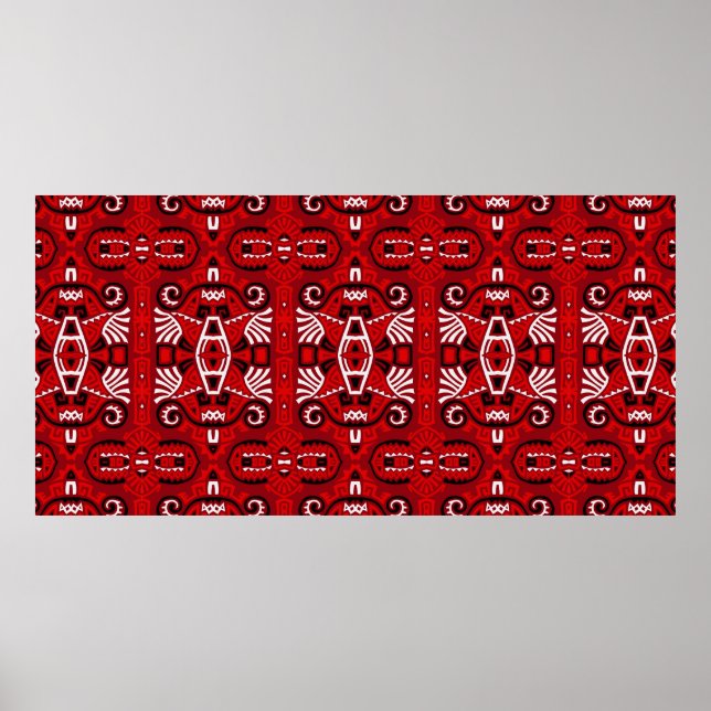 Abstract Ethnic vintage Seamless Pattern. Trendy b Poster (Front)