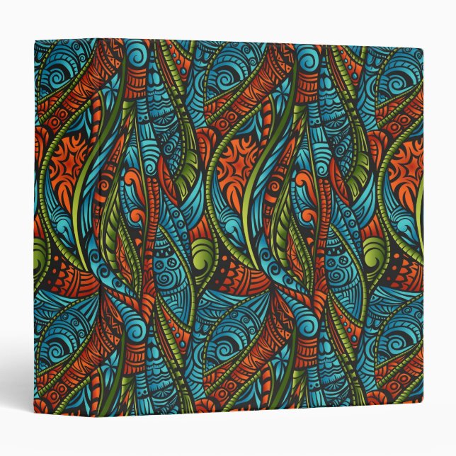 Abstract ethnic wallpaper binder (Front/Spine)