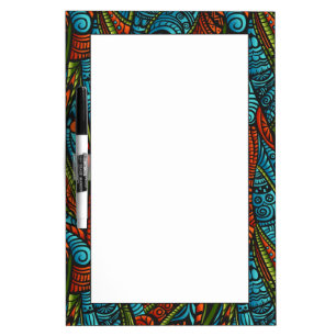 Abstract ethnic wallpaper dry erase board