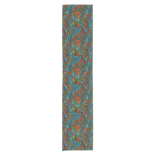 Abstract ethnic wallpaper short table runner