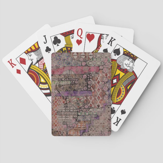 Abstract Ethno Pattern - Folklore Art 1 Poker Cards (Back)
