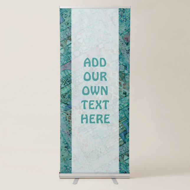 Abstract Ethno Pattern - Folklore Art 2 Retractable Banner (Front)