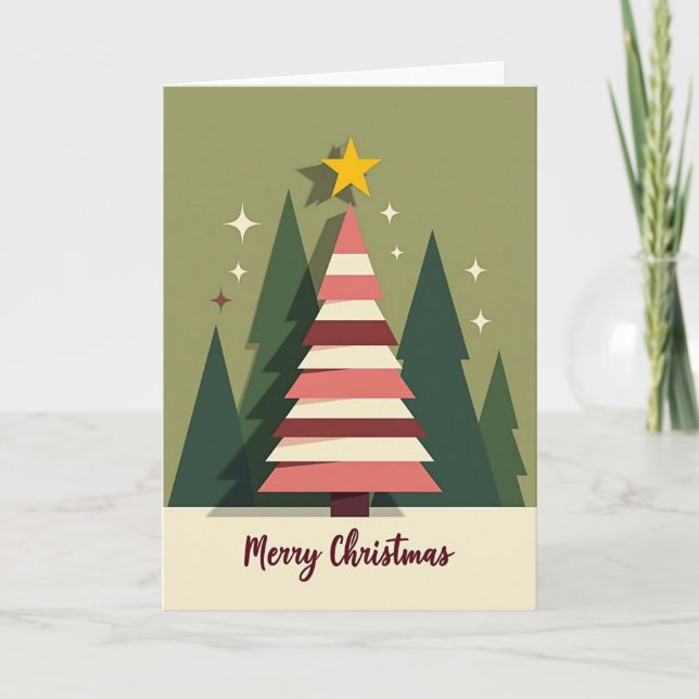 Abstract Evergreen Card (Front)