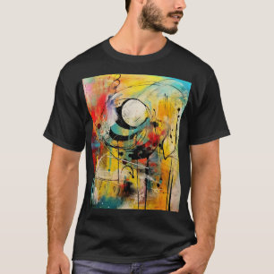 Abstract explosion of vibrant colors and dynamic  T-Shirt