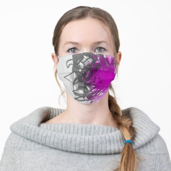 Abstract Explosion (Pink/Purple) Cloth Face Mask