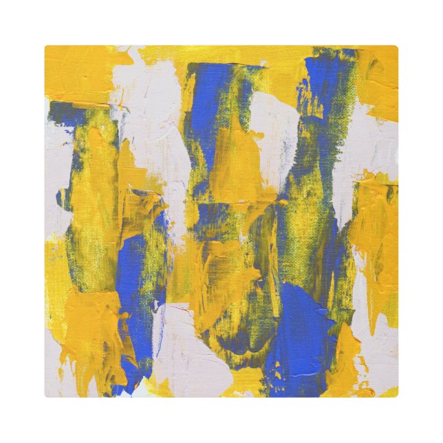 Abstract Expression #10 by Michael Moffa Metal Print (Front)