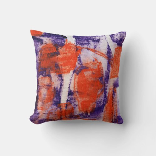 Abstract Expression 12 by Michael Moffa Throw Pillow
