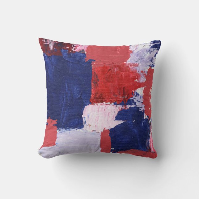 Abstract Expression #1 by Michael Moffa Throw Pillow (Front)