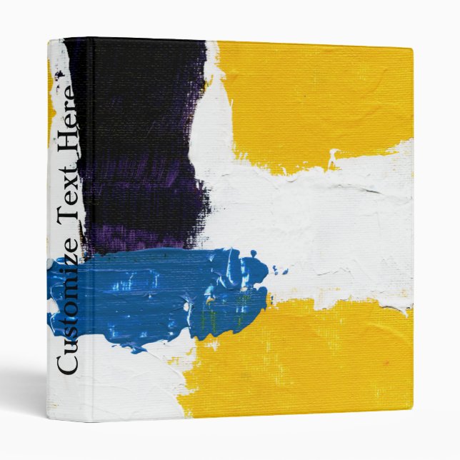 Abstract Expression #2 by Michael Moffa 3 Ring Binder (Front/Spine)