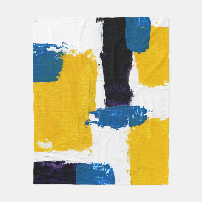 Abstract Expression #2 by Michael Moffa Fleece Blanket (Front)