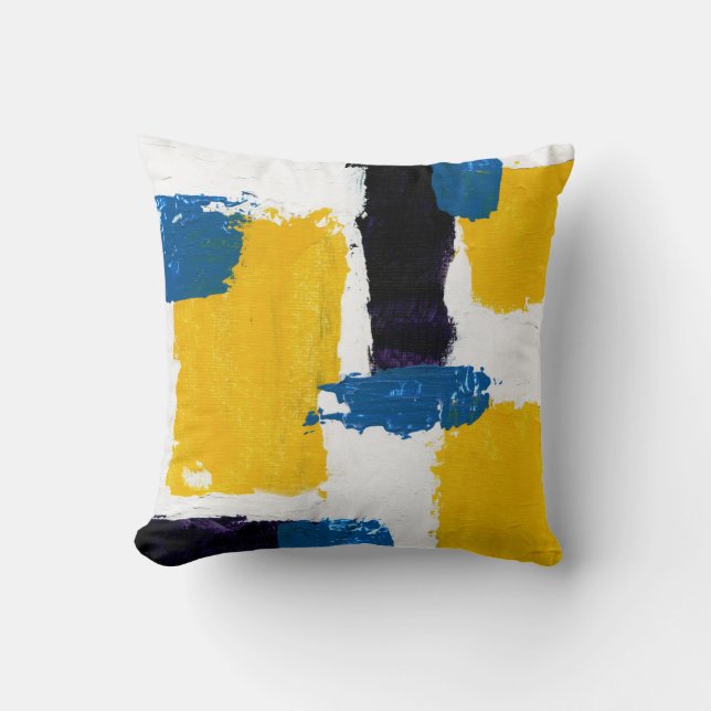 Abstract Expression #2 by Michael Moffa Throw Pillow (Front)