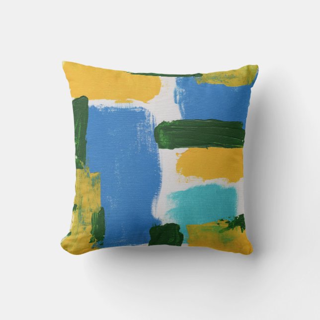 Abstract Expression #3 by Michael Moffa Throw Pillow (Front)