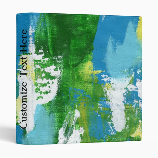 Abstract Expression #5 by Michael Moffa 3 Ring Binder (Front/Spine)